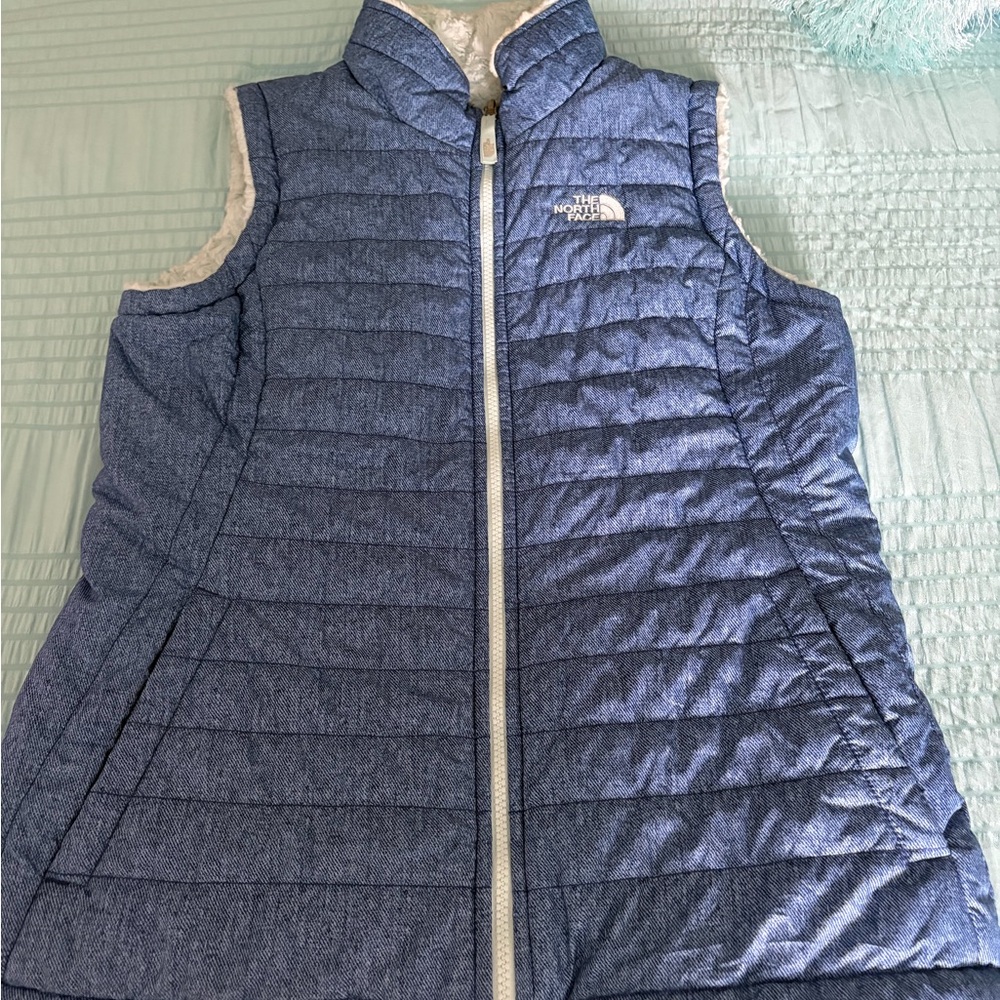 The North Face Blue Puffer Vest